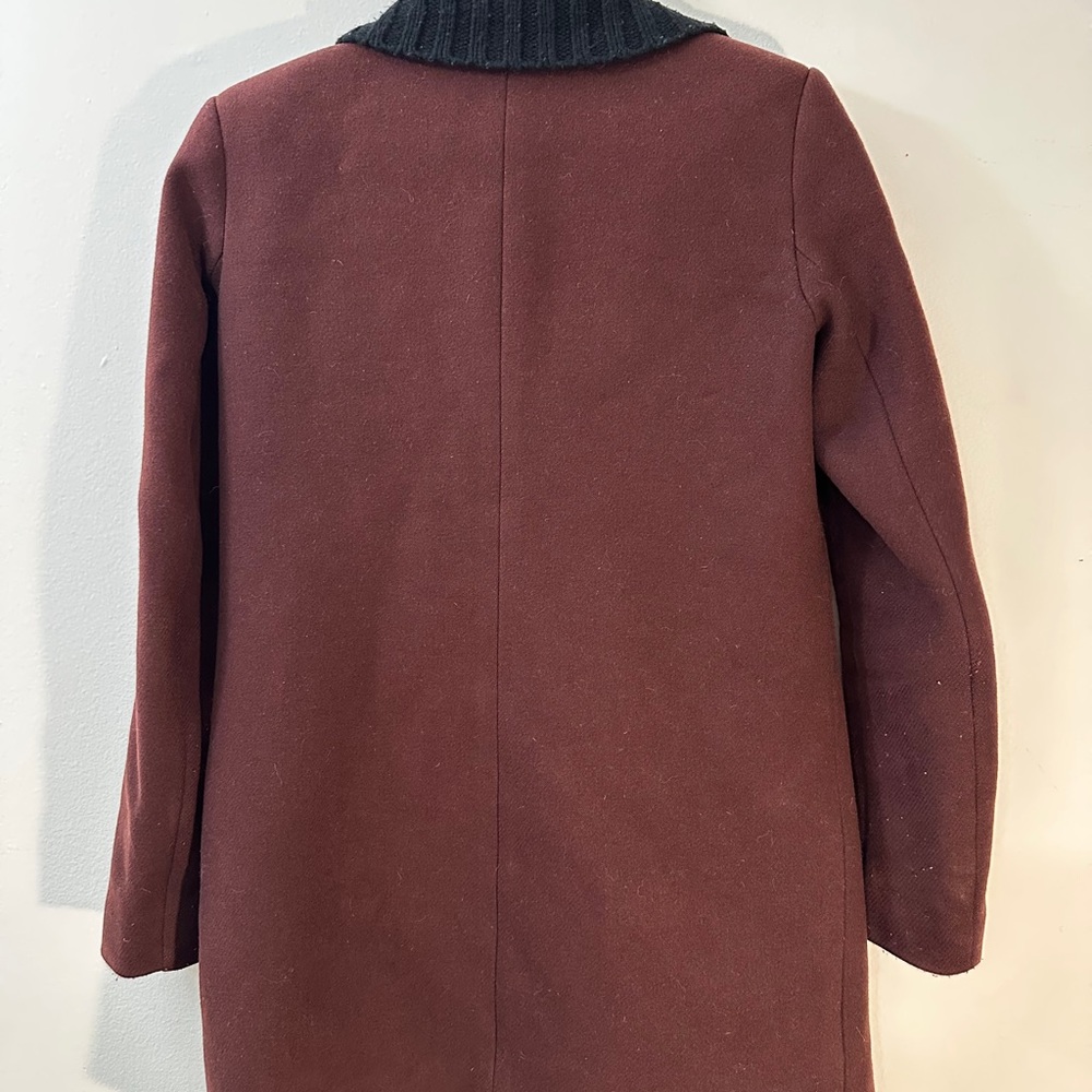 THEORY Trench Coat Knit Collar Retail $765 SIZE PETITE TINY PETITE Stars Hollow - Picture 6 of 7